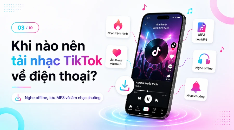 Khi nào nên tải nhạc TikTok về điện thoại?